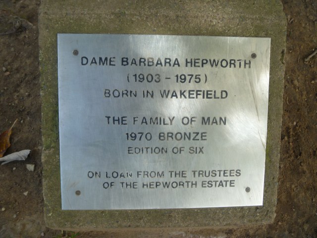 B Hepworth plaque
