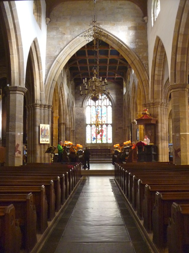 Inside Lancaster Priory Church