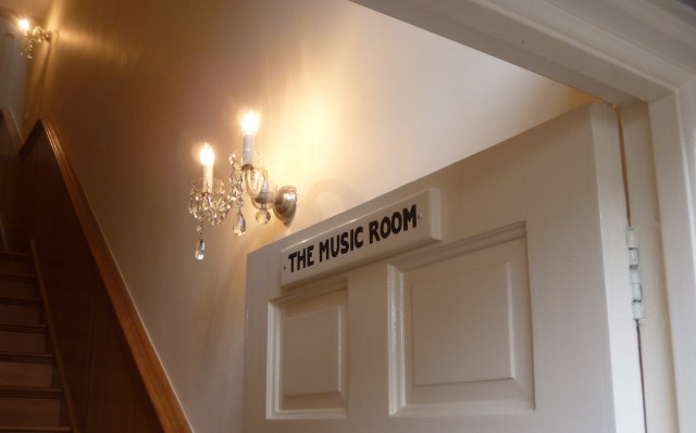 The Music Room sign