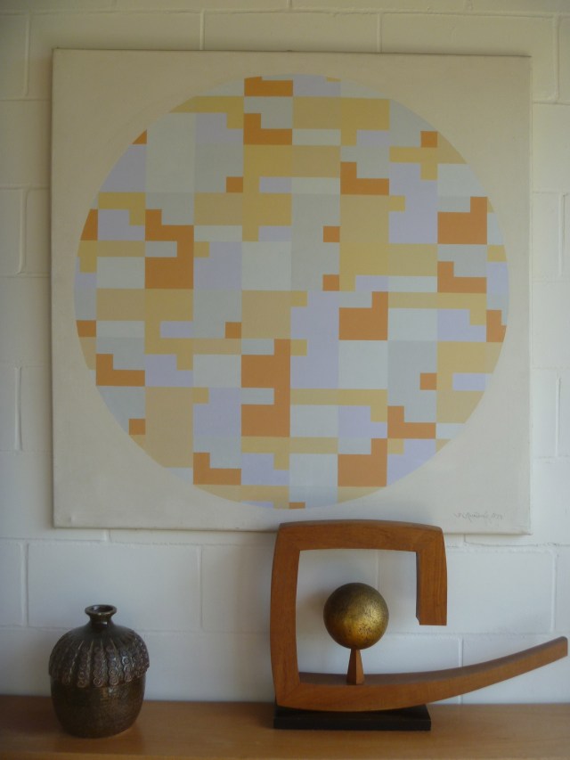 Anderton House sitting area modern art