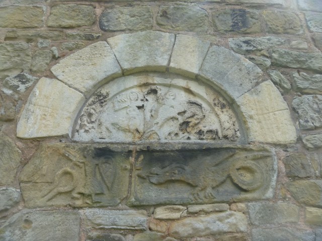Close-up of the Saxon Arch