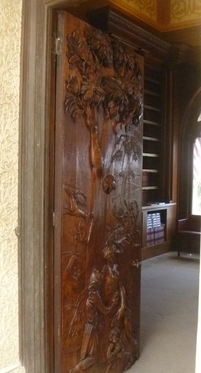 The library door