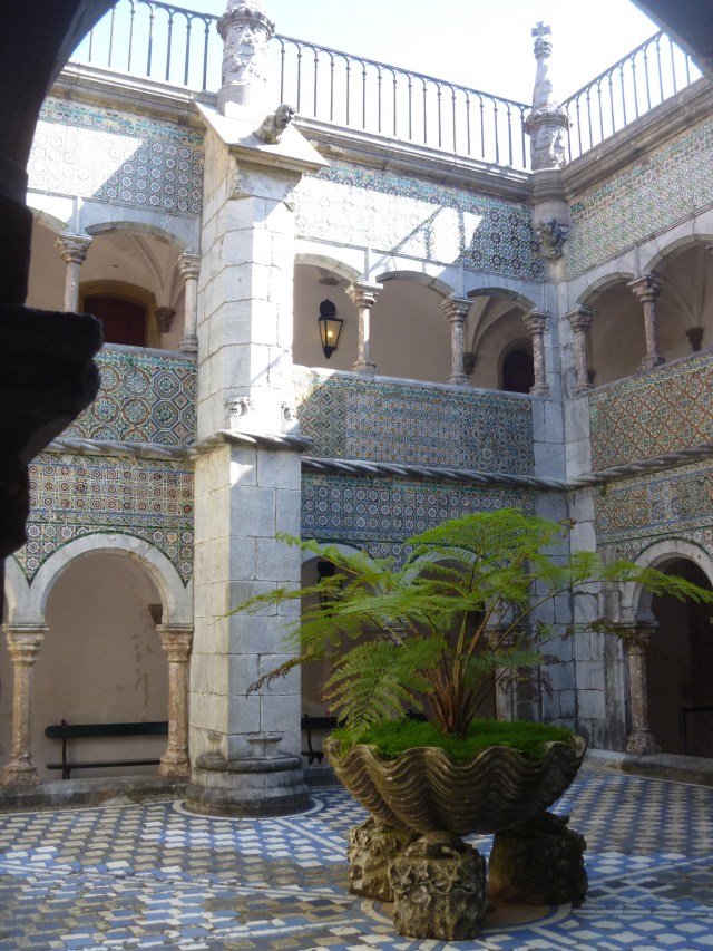 Tiled courtyard