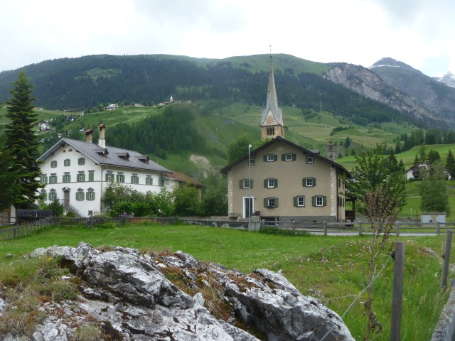 Arriving in Bergün
