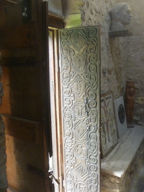 Carved door