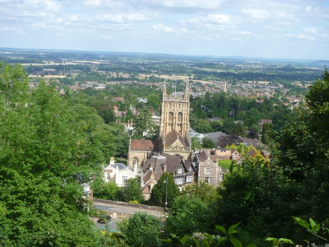 View from our descent into Malvern