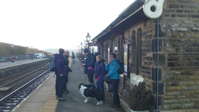 Assembling at Garsdale Station