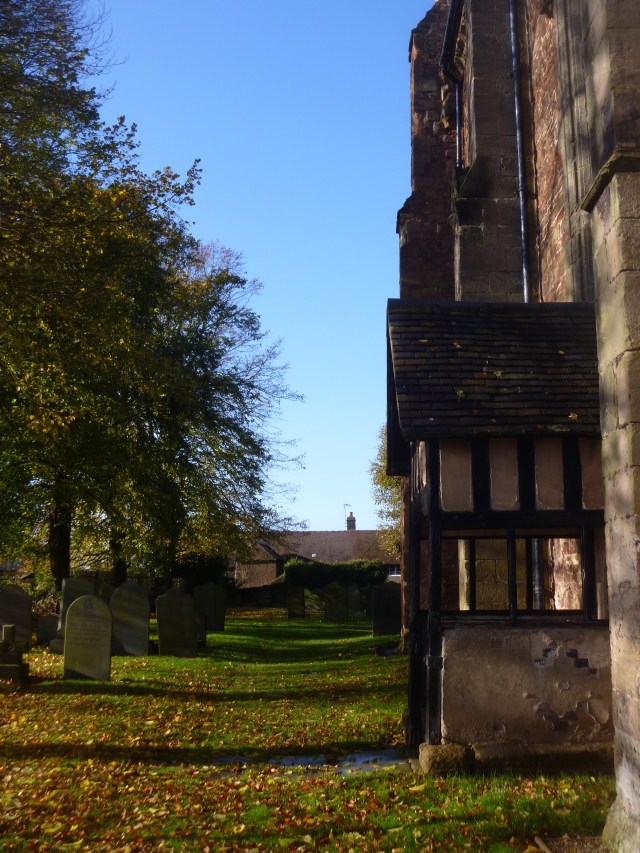 Path through churchyard