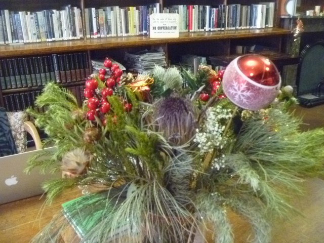 Leeds Library at Christmas