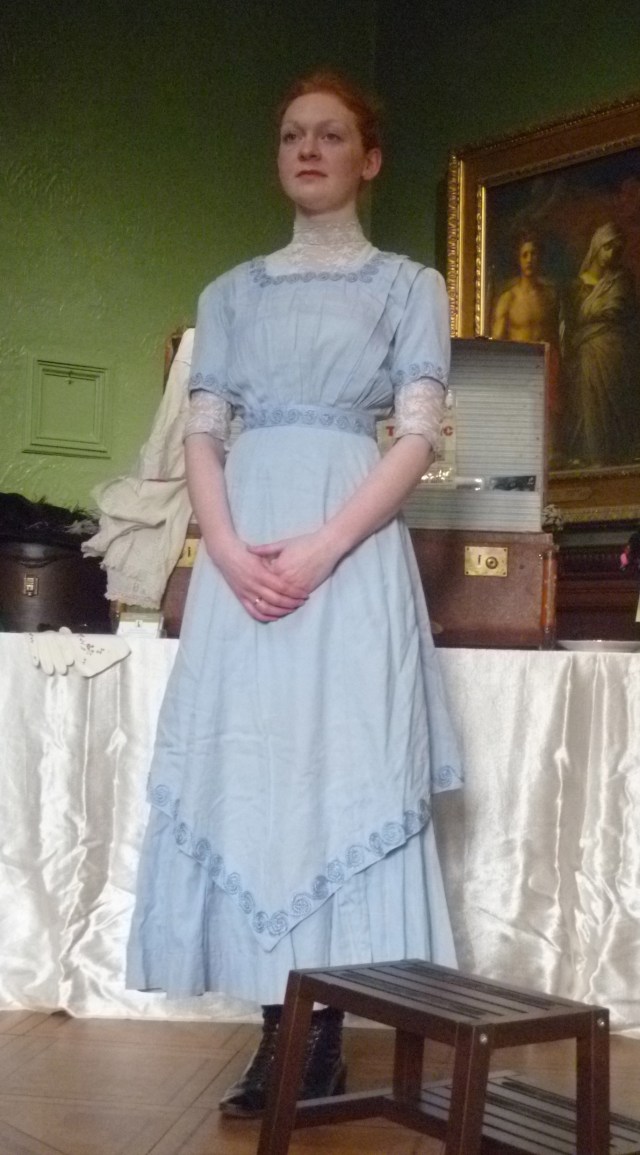 Meredith in her tea dress