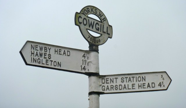Cowgill signpost