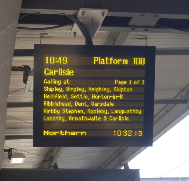 Leeds Station sign