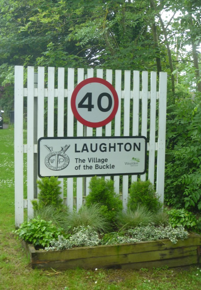 Road sign Laughton