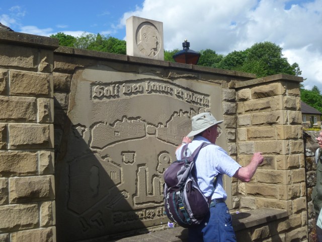 Stone carving of Bewerley