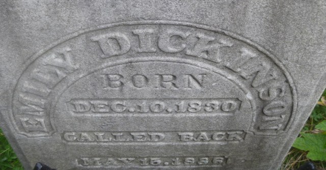 Emily Dickinson grave stone
