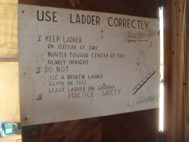 Ladder instructions