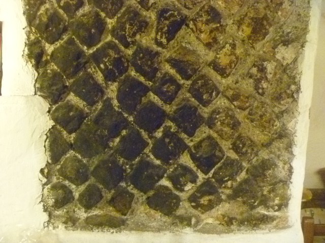 Roman wall in kitchen