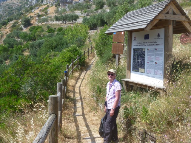 info boards along the way