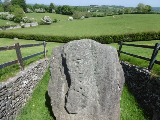 Kerbstone with Ogham